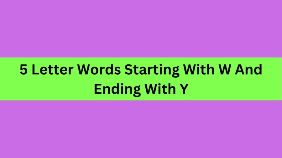 5 Letter Words Starting With W And Ending With Y, List Of 5 Letter Words Starting With W And Ending With Y