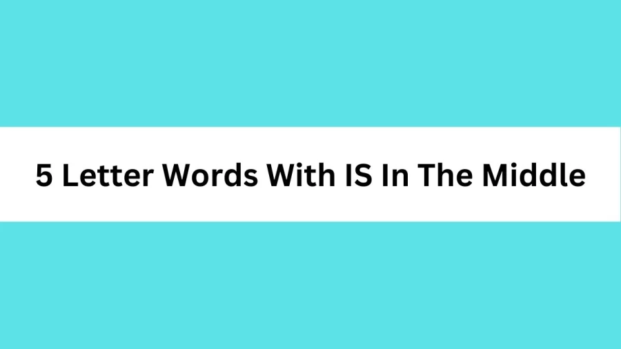 5 Letter Words With IS In The Middle, List of 5 Letter Words With IS In The Middle