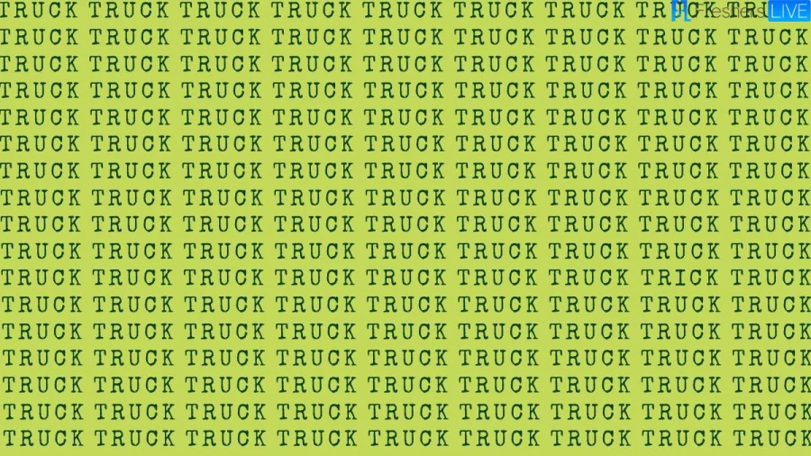 Brain Teaser: If You Have Hawk Eyes Find Trick Among Truck In 15 Secs