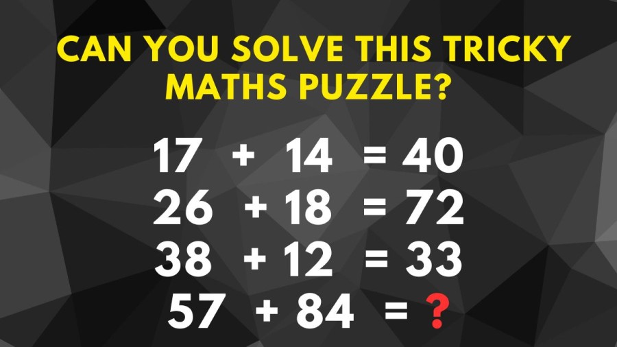 Brain Teaser: Can You Solve This Tricky Maths Puzzle?