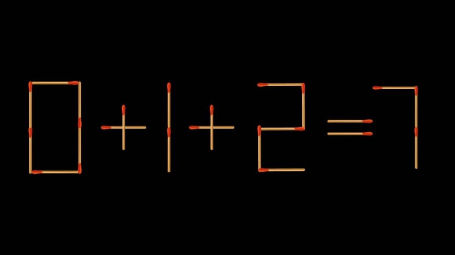 Brain Teaser Math Test: 0+1+2=7 Move 1 Matchstick to Fix the Equation by 30 Secs| Matchstick Puzzle