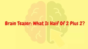 Brain Teaser Maths Riddle: What Is Half Of 2 Plus 2?