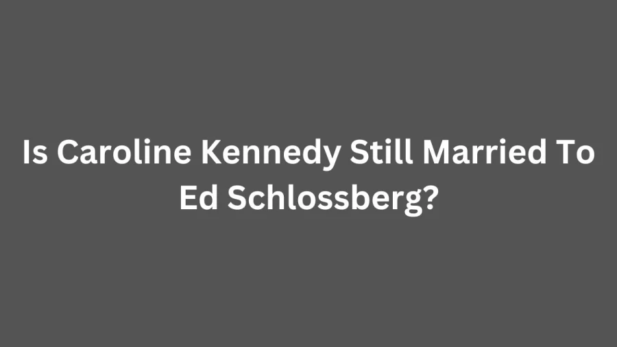 Is Caroline Kennedy Still Married To Ed Schlossberg? Who Is Caroline Kennedy Husband?