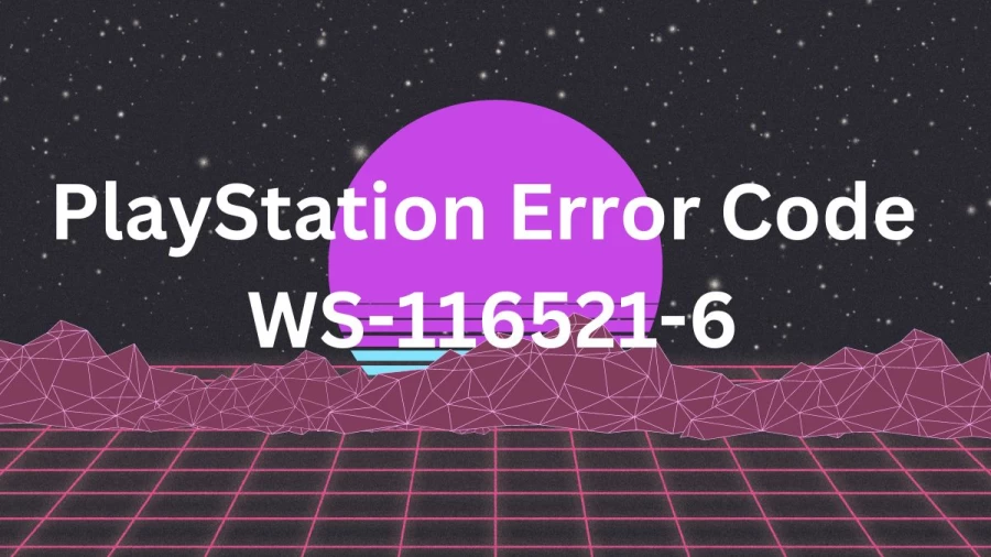 PlayStation Error Code WS-116521-6, How To Fix PS5 Error Code WS-116521-6?