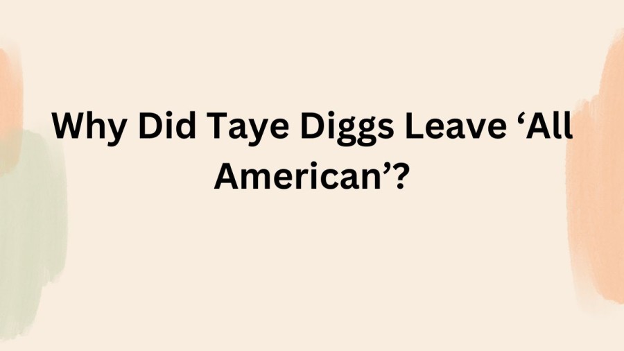 Why Did Taye Diggs Leave ‘All American’? Who Is Taye Diggs?