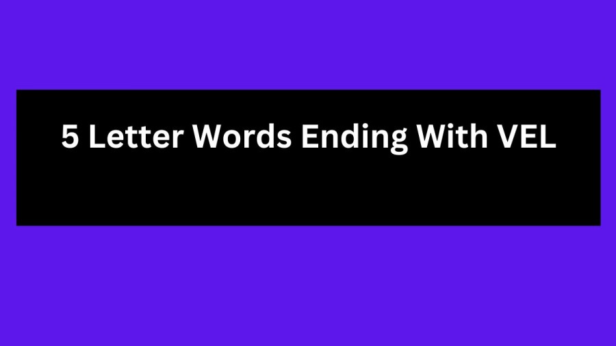 5 Letter Words Ending With VEL, List Of 5 Letter Words Ending With VEL