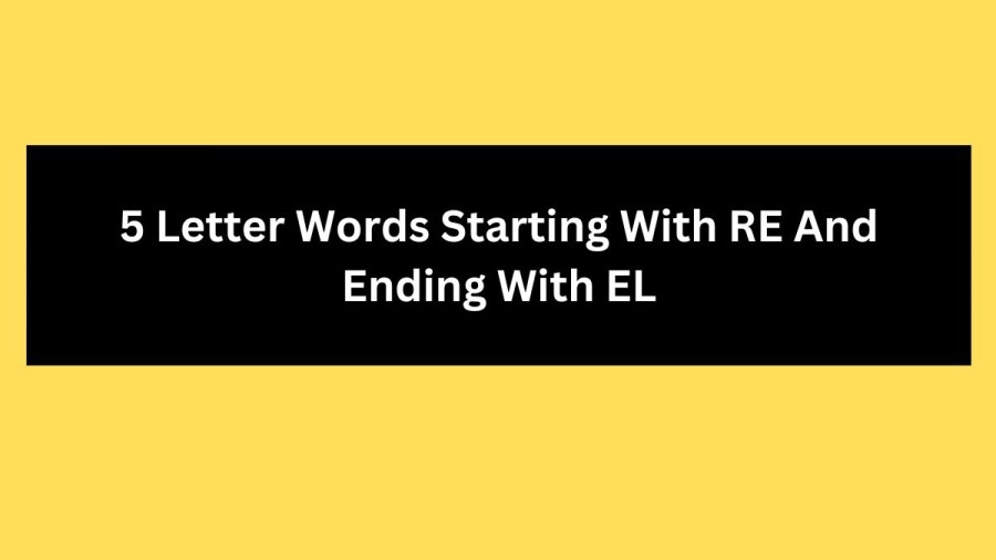 5 Letter Words Starting With RE And Ending With EL, List Of 5 Letter Words Starting With RE And Ending With EL