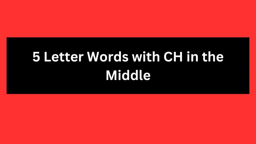 5 Letter Words with CH in the Middle - Wordle Hint