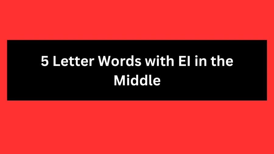 5 Letter Words with EI in the Middle - Wordle Hint