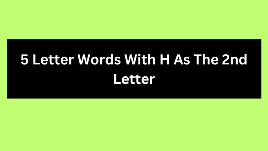 5 Letter Words With H As The 2nd Letter, List Of 5 Letter Words With H As The 2nd Letter