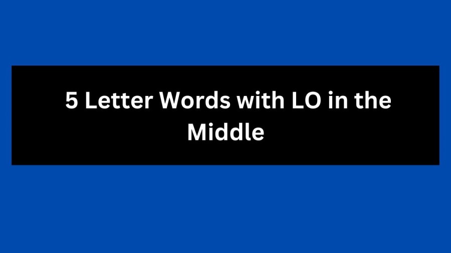 5 Letter Words with LO in the Middle - Wordle Hint