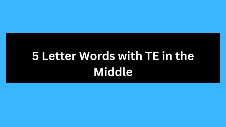 5 Letter Words with TE in the Middle - Wordle Hint