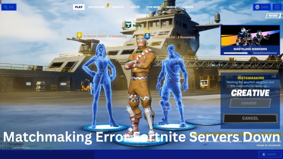 Are Matchmaking Error Fortnite  Servers Down? Check Matchmaking Error Fortnite  Server Status, Maintenance, Problems and Outages