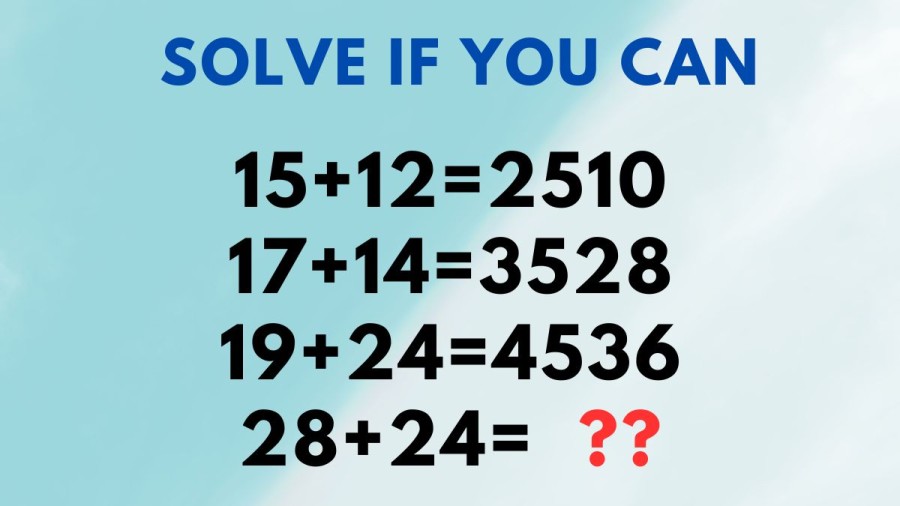 Brain Teaser 90% fail: Solve if you can