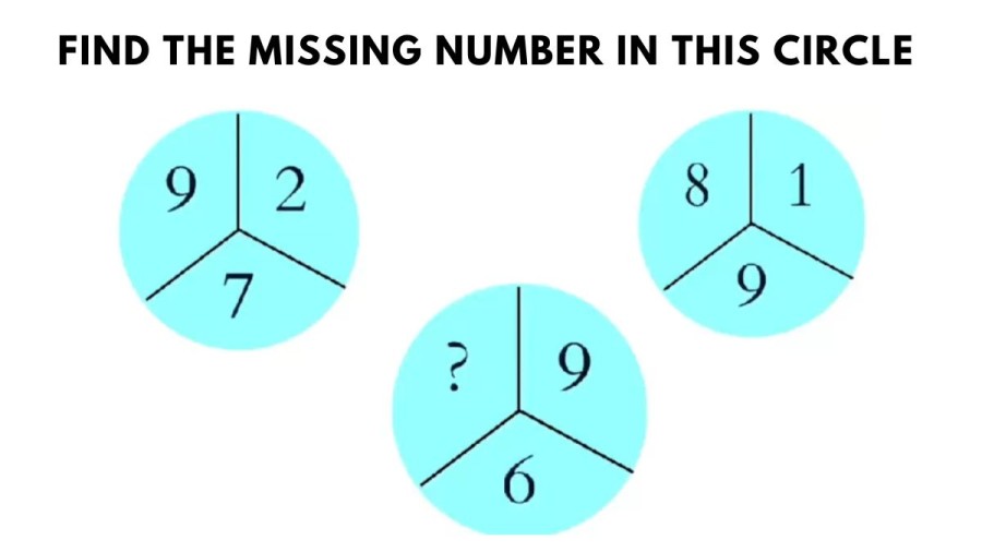 Brain Teaser: Find the missing number in this circle math puzzle