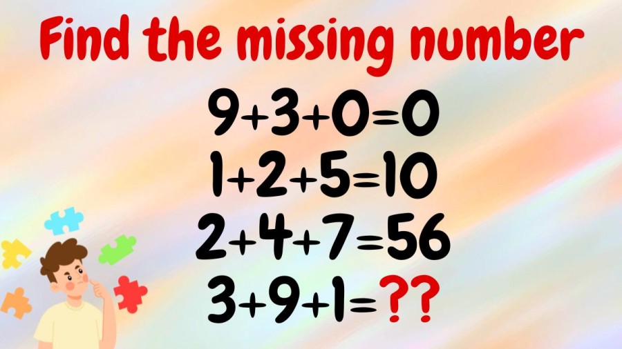 Brain Teaser: Find the missing number in this reasoning puzzle