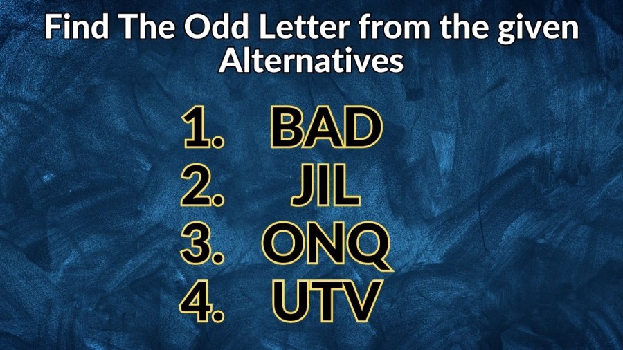 Brain Teaser - Find The Odd Letter from the given Alternatives | Viral Puzzle