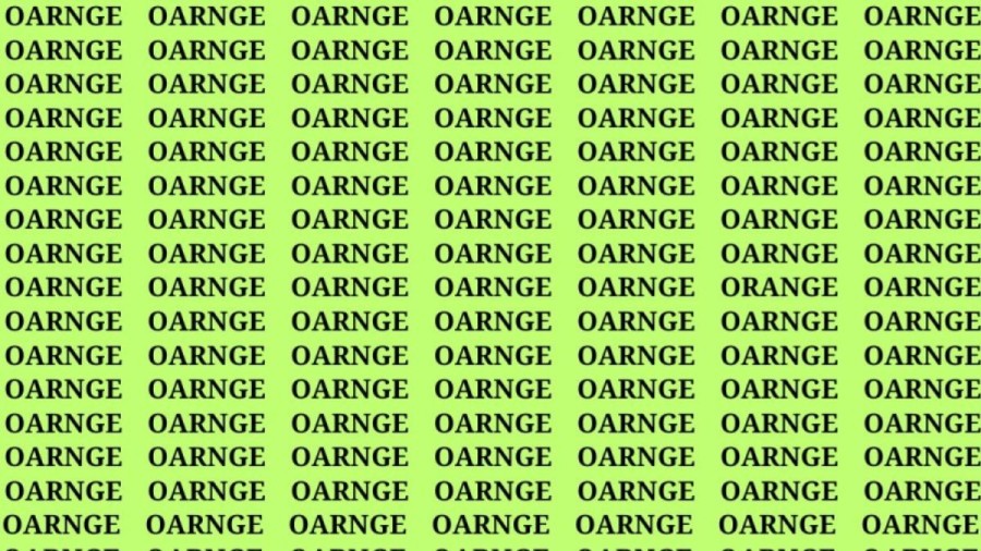 Brain Teaser: If you have Eagle Eyes Find the word Orange In 18 secs