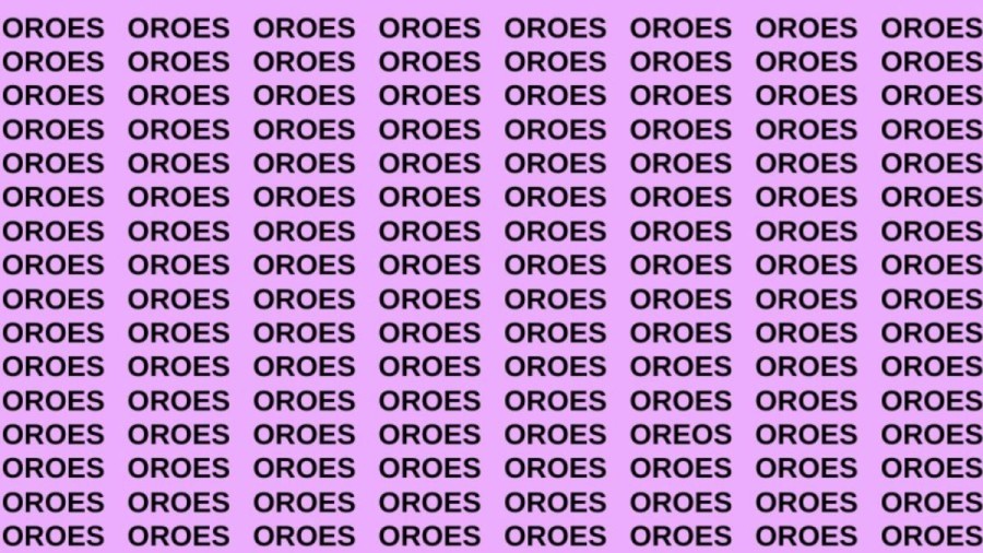 Brain Teaser: If you have Eagle Eyes Find the Word Oreos in 13 Secs