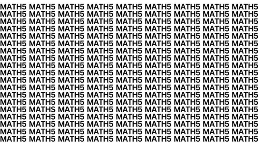 Brain Teaser: If you have Hawk Eyes find the word Maths in 15 secs