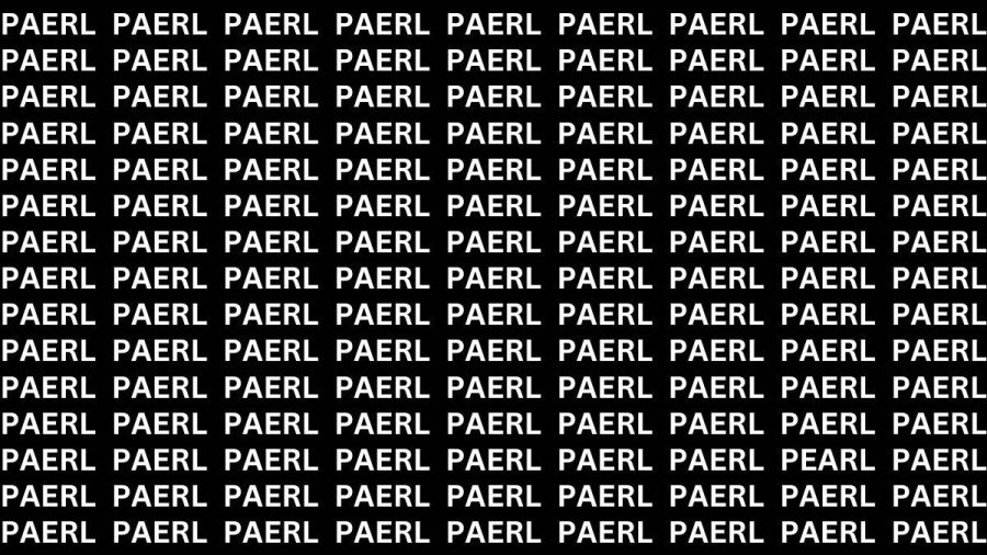 Brain Teaser: If you have Sharp Eyes Find the word Pearl in 20 secs