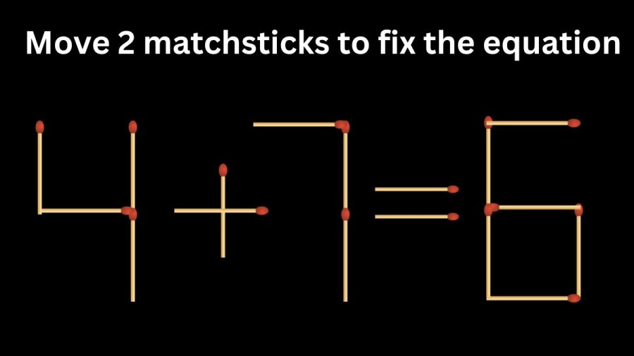 Brain Teaser - Move 2 matchsticks to fix the equation || Matchstick Puzzle