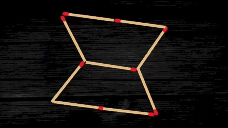 Brain Teaser: Move 2 Matchsticks To Make 3 Triangle | Tricky Matchsticks Puzzle