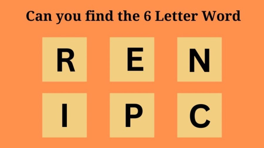 Brain Teaser Scrambled Word Finding: Can you Guess the 6 Letter Word in 8 Seconds?