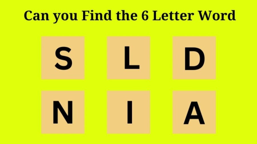 Brain Teaser Scrambled Word Finding: Can you Guess the 6 Letter Word in 8 Seconds?