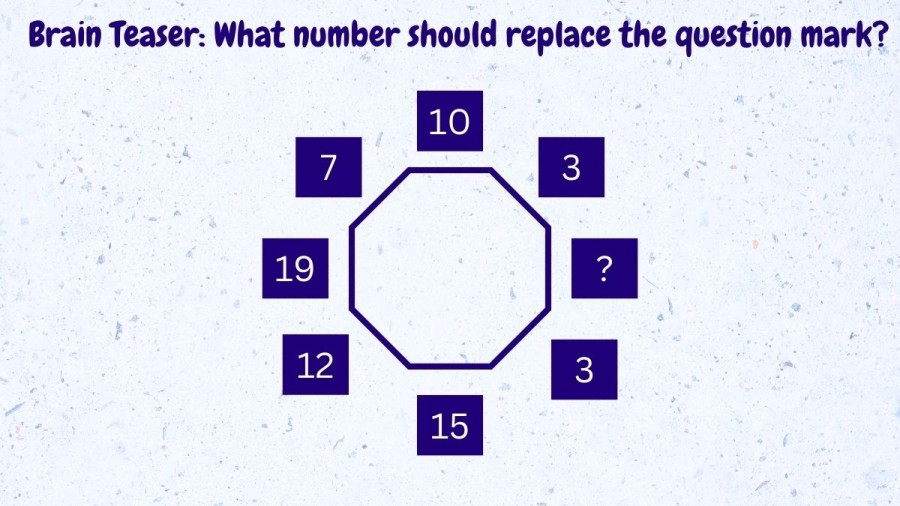 Brain Teaser: What number should replace the question mark?