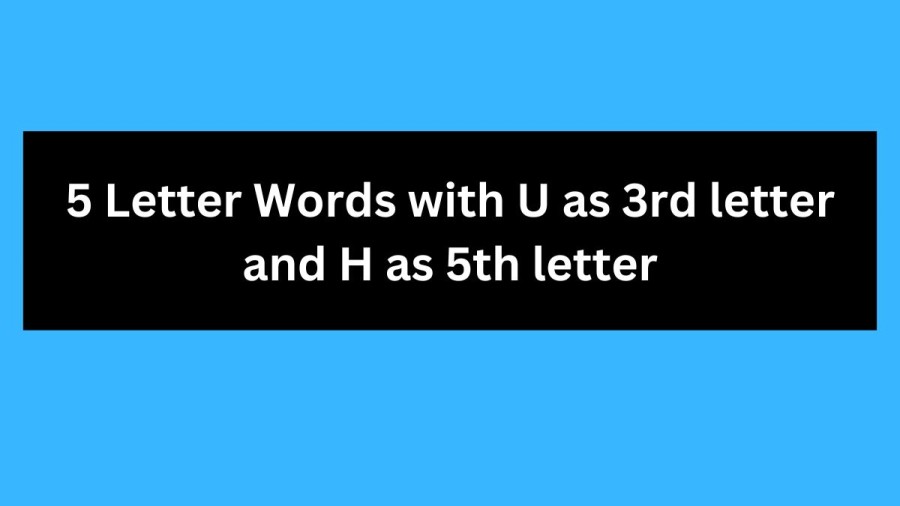 5 Letter Words with U as 3rd letter and H as 5th letter - Wordle Hint