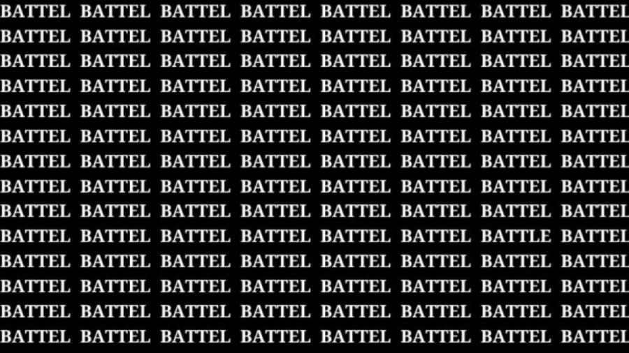 Optical Illusion: If You Have Eagle Eyes Find The Word Battle In 20 Secs