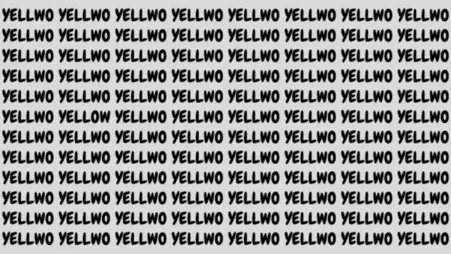 Optical Illusion: If You Have Eagle Eyes Find The Word Yellow In 12 Secs