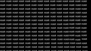 Optical Illusion: If You Have Sharp Eyes Find The Word Hair In 15 Secs