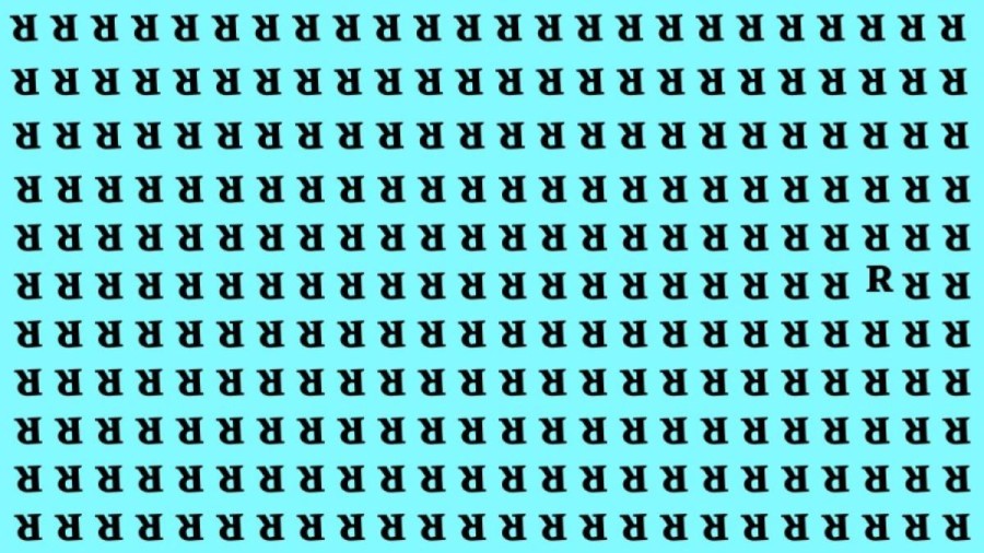 Optical Illusion Visual Test: If you have Eagle Eyes find the R in 15 Secs