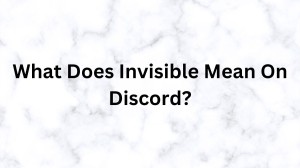 What Does Invisible Mean On Discord? What Does Idle Mean On Discord? How Does Invisible Work On Discord?