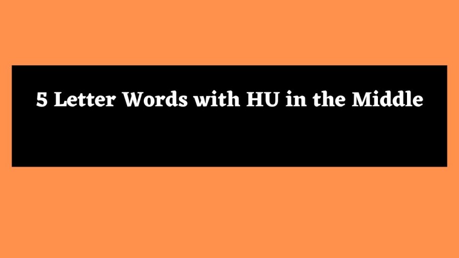 5 Letter Words with HU in the Middle - Wordle Hint