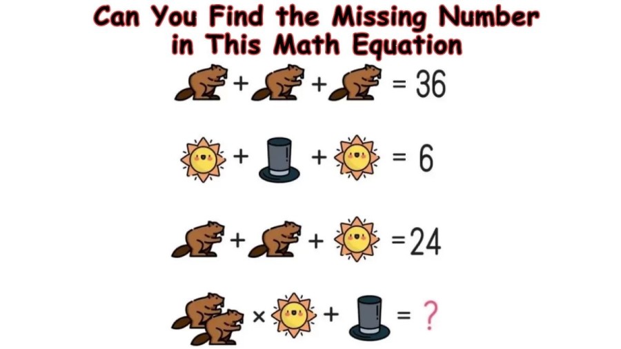 Brain Teaser - Can You Find the Missing Number in This Math Equation