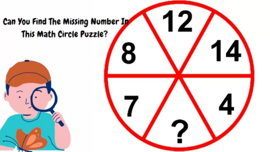 Brain Teaser - Can you Find the Missing Number? Math Circle Puzzle