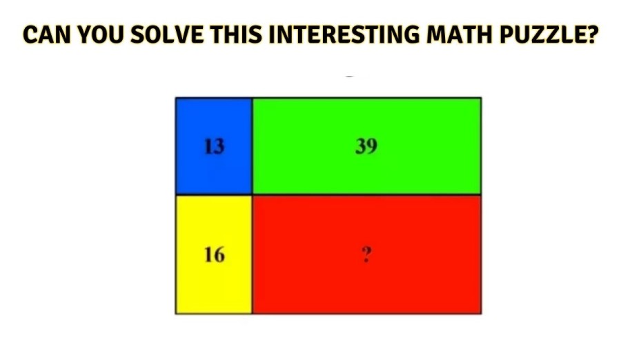 Brain Teaser: Can you Solve this Interesting Math Puzzle?