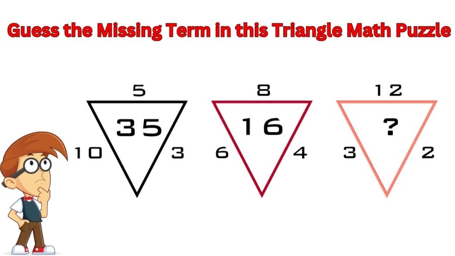 Brain Teaser: Guess the Missing Term in this Triangle Math Puzzle