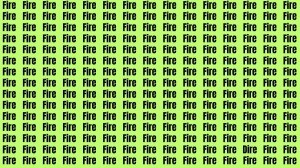 Brain Teaser: If you have Eagle Eyes Find the Word Dire among Fire in 12 Secs