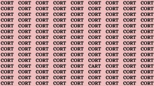 Brain Teaser: If you have Hawk Eyes Find the Word Cart among Cort in 15 Secs