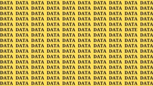 Brain Teaser: If you have Hawk Eyes Find the Word Date among Data in 12 Secs