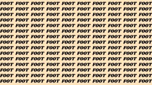 Brain Teaser: If you have Hawk Eyes Find the word Food among Foot in 15 Secs