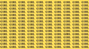 Brain Teaser: If you have Hawk Eyes Find the Word Girl in 15 Secs