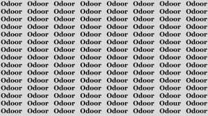 Observation Brain Test: If you have Sharp Eyes Find the Word Odour in 15 Secs