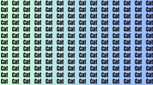 Brain Teaser - If you have Sharp Eyes Find the Word Cut among Cat in 15 Secs