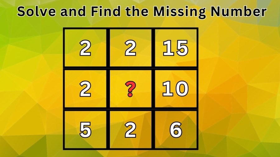 Brain Teaser IQ Test: Solve and Find the Missing Number