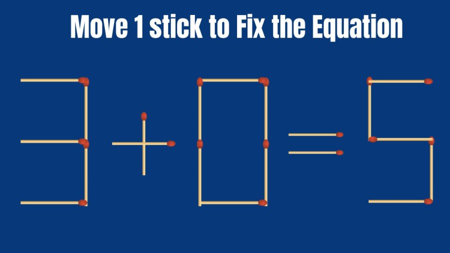 Brain Teaser: Turn the Wrong Equation Right | Matchstick puzzle